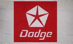 Dodge Racing 3x5 pies bandera coche carreras espectáculo garaje pared taller - Imagen 1 de 2