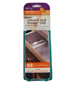 Kidco Adhesive Mount Cabinet and Drawer Lock 1 pack White - Picture 1 of 8