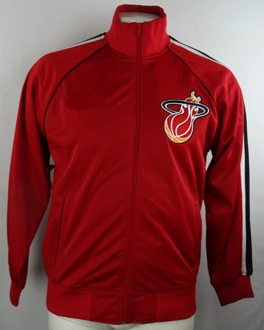 Miami Heat NBA Mitchell and Ness Hardwood Classics Men's Track Jacket Cover