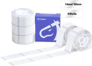 CLABEL Label Maker Tape 14mm*30mm, 5 Rolls, 150Labels/roll - Fast Delivery
