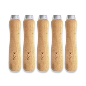 5" wooden file handles for hand files 4.5mm bore can be drilled out rdgtools - Picture 1 of 2