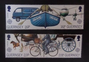 Guernsey 1988 Europa Transport postman bicyle SG420/3 MNH UM unmounted mint - Imagen 1 de 1