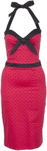 Vestido Coastluder NELLY Fifties Pin Up POLKA DOTS puntos PENCIL DRESS Rockabilly - Imagen 1 de 4