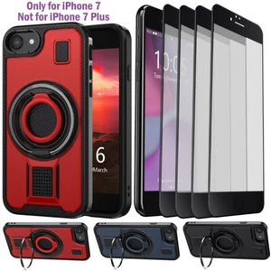 Funda rígida con soporte a prueba de golpes/protector de pantalla para Apple iPhone 7 - Imagen 1 de 32
