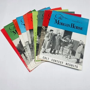 The Morgan Horse Magazine 1957 Almost Complete Missing Aug Great Condition Vtg - Picture 1 of 12