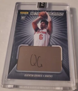 Quentin Grimes #1/1 2021 Panini Instant Metal Auto RC #M-25 One of One! SIXERS! - Picture 1 of 5