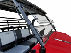 Kawasaki Mule Pro FXR Front Windshield Tilting Flip Up Scratch Resistant 2018+ - Picture 1 of 2