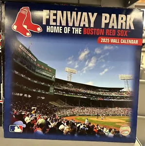 Boston Red Sox FENWAY PARK 2025 MLB Calendario da parete 12" x 12" NUOVO - Foto 1 di 4