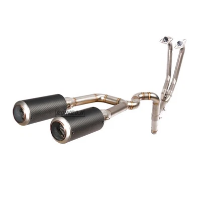 Tubo de enlace delantero silenciador silenciador escape motocicleta para Yamaha YZF R3 R25 Foto 1 de 3