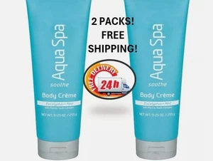 2x Packs AQUA SPA SOOTHE BODY CREME EUCALYPTUS & MINT 9 OZ **FREE SHIPPING** - Picture 1 of 3
