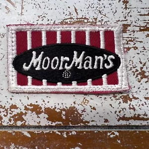 Vintage Patch Moor Herrenfutter rot mit weißer Stickerei 3 Zoll - Bild 1 von 3