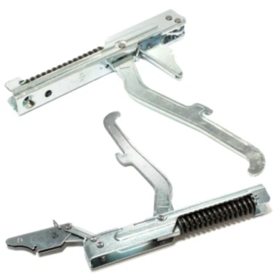 Coppia cerniere porta forno Ariston Indesit con portarullini C00031925 C00056702 - Immagine 1 di 3