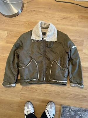 Винтажный 70-х авиатор куртка Blazer шерпа с подкладкой размер L - Изображение 1 из 4