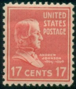 #822, 17¢ ANDREW JOHNSON, PREXIE LOT OF 200 MINT STAMPS SPICE UP YOUR MAILINGS! - Picture 1 of 1
