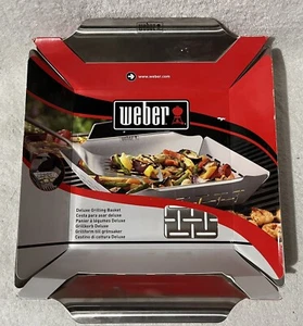 Weber Grills 6434 Deluxe Grilling Basket Stainless Steel 13.8 x 11.8 x 2.5 inch - Picture 1 of 2