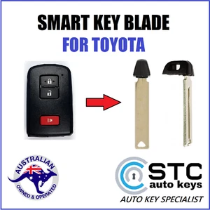 SMART PROXIMITY KEY BLANK BLADE FOR TOYOTA CAMRY COROLLA RAV4 KLUGER AURION - Picture 1 of 4