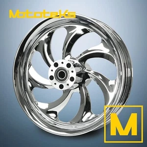 18" 18x3.5 RUEDA MAG STORM CROMO PARA MODELOS HARLEY SOFTAIL RUEDA TRASERA - Imagen 1 de 5