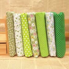 7x Set DIY Square Floral Cotton Fabric Patchwork Cloth For Craft Sewing 25x25cm
