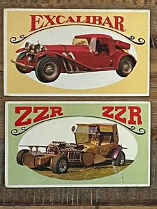 1970 Topps Way-Out Wheels Lot: ZZR #15 and Excalibar # 30 Low Grade - Picture 1 of 5
