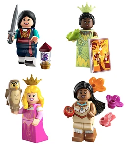 Sealed Lego Disney 100 Series All 4 Princesses Mulan Tiana Aurora Pocahontas Owl - Picture 1 of 2