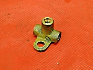 Triumph, MG,Austin Healey, Brass 3-Way Brake Line Union, Flat Foot Ctr Mount - Picture 1 of 6