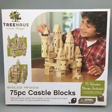 Solid Wood Blocks Treehaus Shoppe Castle 141 Pcs Merchsourc 1complete Set More