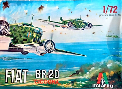 ITALAEREI FIAT BR 20 "CICOGNA" IN SCALA 1:72 VINTAGE KIT 1972 - Immagine 1 di 3