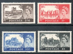 GB SG 536 - 539 1955 Waterlow High Value set Fine mounted mint CAT £250 MH 2 - Picture 1 of 2