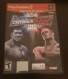 WWE SmackDown vs. Raw 2006 (Sony PlayStation 2, 2005) PS2 Black Label CIB - Picture 1 of 3