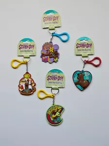 Vinyl Scooby Doo Cartoon Dog, FLOWER, HEART, AERIAL, BURGER Keychain, Key Ring - Picture 1 of 14