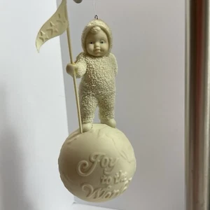 Dept 56 Snowbabies Joy to the World Bisque Ornament Retired Original Box #68829 - Picture 1 of 10
