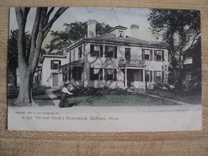 Postal de WALTHAM MA Massachusetts General Bank's Homestead 1905 - Imagen 1 de 2