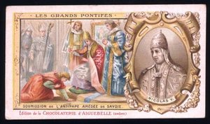 santino-holy card AIGUEBELLE-NICOLA V PAPA - Picture 1 of 1