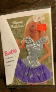 BARBIE FASHION GREETING CARD HAPPY HOLIDAYS - Picture 1 of 1