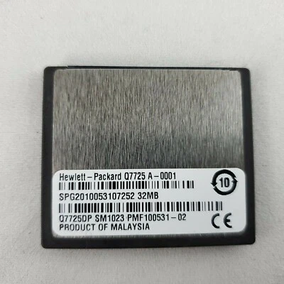 HP Q7725DP / Q7725-60001 Compact Flash CF 32MB Firmware for LaserJet 9040 9050 - Image 1 of 3
