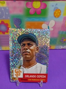 2022 Topps Chrome Platinum Orlando Cepeda Speckle Refractor /150 Giants #180 - Picture 1 of 2