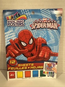 MAGIC PAINT POSTER ULTIMATE SPIDER-MAN 12 FOGLI - Foto 1 di 2