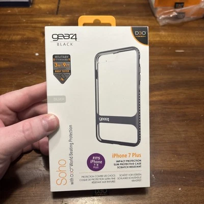 Gear4 Black Piccadilly  D30 iPhone 7 Phone Case Clear - Image 1 of 3