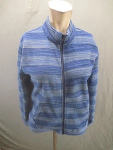 Eddie Bauer Size L (14-16) Kids Unisex Full Zip Blue Fleece Athletic Jacket 955 - Picture 1 of 9