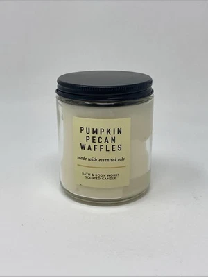 Bath & Body Works Pumpkin Pecan Waffles Single 1 Wick Scented Candle 7 oz New - Image 1 of 4