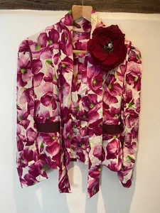 RARE DOLCE & GABBANA WOMEN’S FLORAL TWO-PIECE SKIRT SUIT – SIZE 42/40 - Picture 1 of 7
