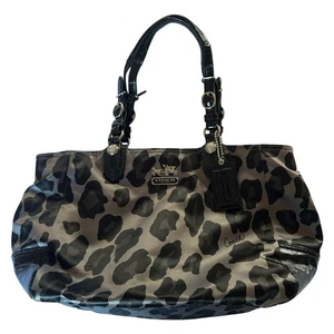 Coach Ocelot Leopared Print Lackleder Handtasche Geldbeutel E1093-15776 Preppy - Bild 1 von 6
