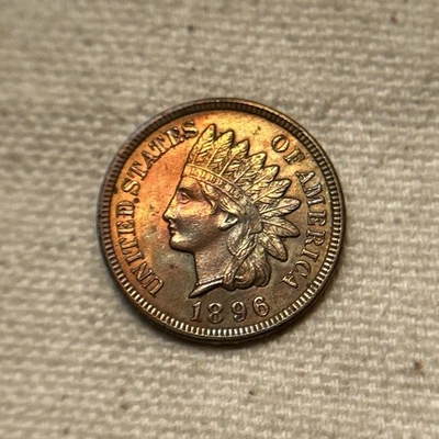 1896 Indian Head Cent Penny, Very Nice - Image 1 of 2