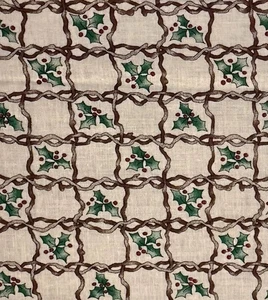 Dianna Marcum für Marcus Bros Textilien Weihnachten Stechpalme Stoff 37 x 45" - Bild 1 von 3