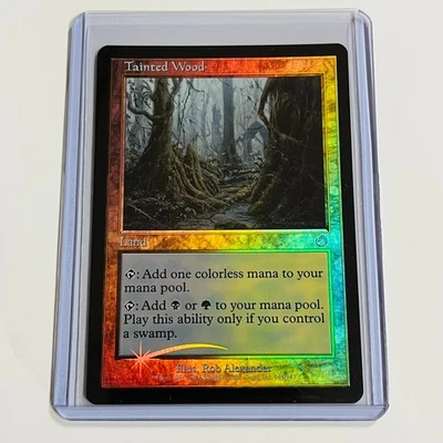 2002 Magic: The Gathering TORMENT Tainted Wood FOIL 143/143 NM - Image 1 of 2