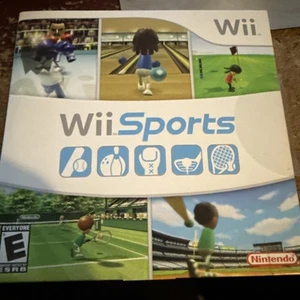 Wii Sports (Nintendo, 2006) Game Cardboard Sleeve w/Manual Used Condition See - Picture 1 of 5