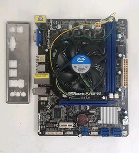 ASROCK H61M-VS DDR3 LGA1155 Motherboard with Core i3-2100 CPU and CPU Cooler+VAT - Picture 1 of 5