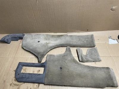 96-99 Mitsubishi 3000gt Dodge Stealth Tan Interior Carpet Kick Panel Set of 3 - Image 1 of 3