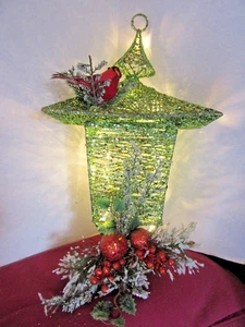 Árbol de Navidad LED Iluminado Árbol Luces Puerta, Colgante de Pared 14" Alto. NUEVO STOCK ANTIGUO - Imagen 1 de 4