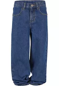 Urban Classics Kids Boys 90's Jeans Children Baggy Pants Cotton Casual New - Picture 1 of 12